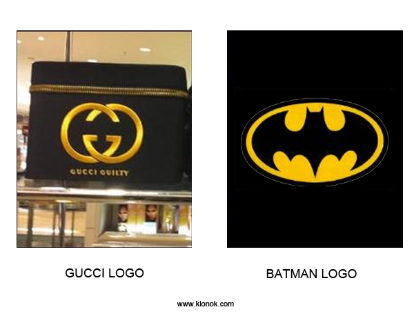 Gucci logo - Batman logo
 
